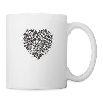Herz Liebe - Tasse - Weiß - Rechts