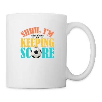 Chut, je garde le score 10 - Mug blanc - blanc - Droite