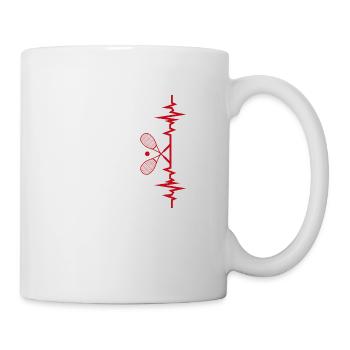 Squash Heartbeat Kürbis Geschenkidee - Tasse - Weiß - Rechts