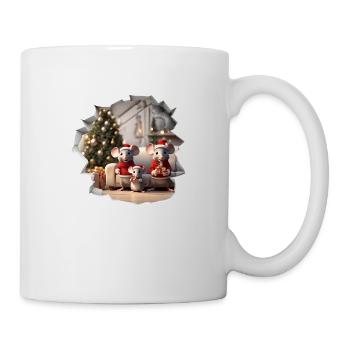 Mouse family at Christmas Christmas - Mug - white - Right