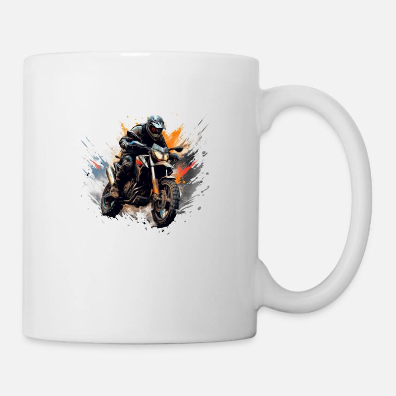 Revolutionäre Rides Das ultimative Motorrad Design - Tasse - Weiß