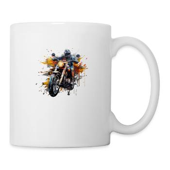 Flair de moto pour les motards avec style de vie chemise - Mug blanc - blanc - Droite