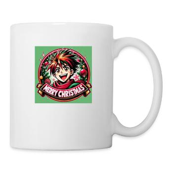 « Magie de Noël Anime : Joyeux Noël Manga » - Mug blanc - blanc - Droite