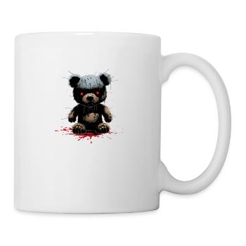 Horror Teddy Bear Zombie Halloween - Mug - white - Right