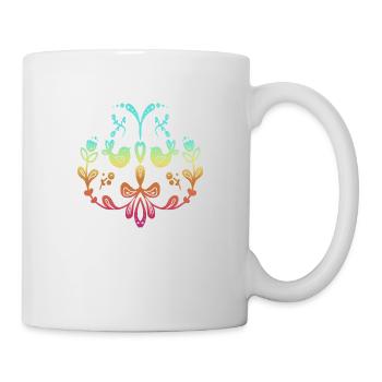 Schweden Schweden dalarna dala Pferd Pferd Frohe Weihnachten Elch - Tasse - Weiß - Rechts
