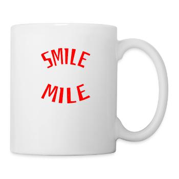 Smile Every Mile 4 - Tasse - Weiß - Rechts