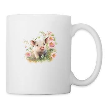 SCHWEIN - Tasse - Weiß - Rechts