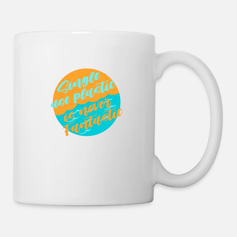 Évitez le plastique - Mug blanc - blanc