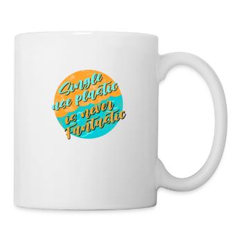 Évitez le plastique - Mug blanc - blanc - Droite