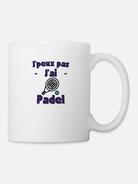 j'peux pas j'ai padel - Mug blanc - blanc