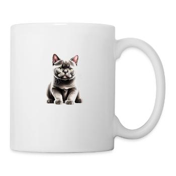 Britisch Kurzhaarkatze Kater Katzenbaby Katzen - Tasse - Weiß - Rechts