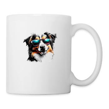 Berger Australien Chien Propriétaire Chien Chiot - Mug blanc - blanc - Droite