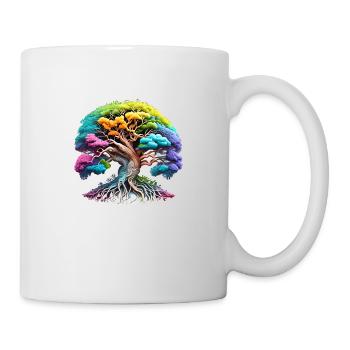 Arbre de vie méditation celtique arbre de vie - Mug blanc - blanc - Droite
