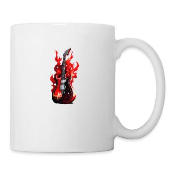 guitar, plucked instrument, guitarist, musical instrument - Mug - white - Right
