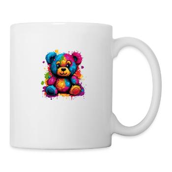 Ours en peluche drôle et doux de la famille - Mug blanc - blanc - Droite