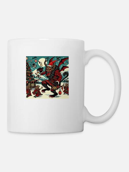 Krampus-Weihnachten - Tasse - Weiß