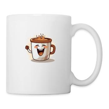 Tasse à café très gaie - Mug blanc - blanc - Droite