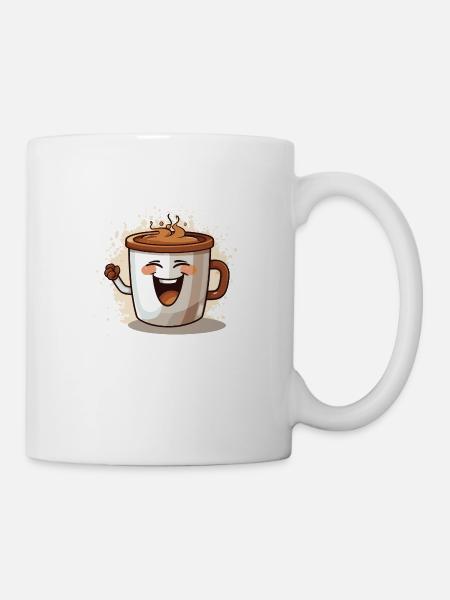 Sehr fröhliche Kaffee Tasse - Tasse - Weiß