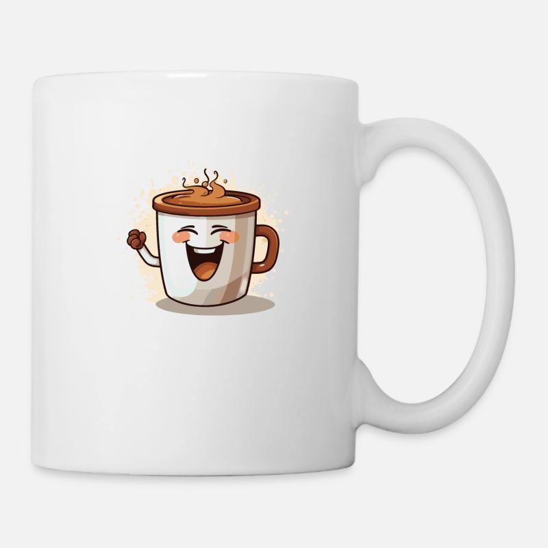 Tasse à café très gaie - Mug blanc - blanc