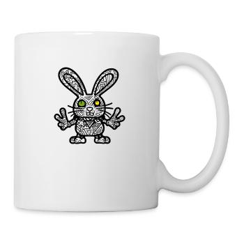 Cooler Hase - Tasse - Weiß - Rechts