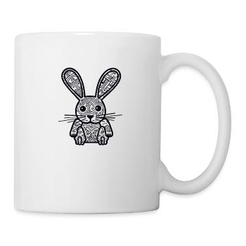 Hase - Tasse - Weiß - Rechts