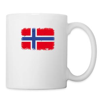 Voyage de pêche en Norvège personnalisable - Mug blanc - blanc - Droite