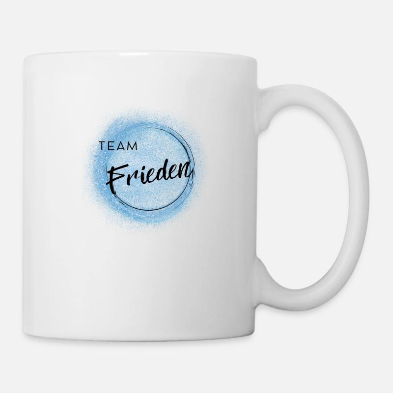 Team Frieden - positives Denken - Tasse - Weiß
