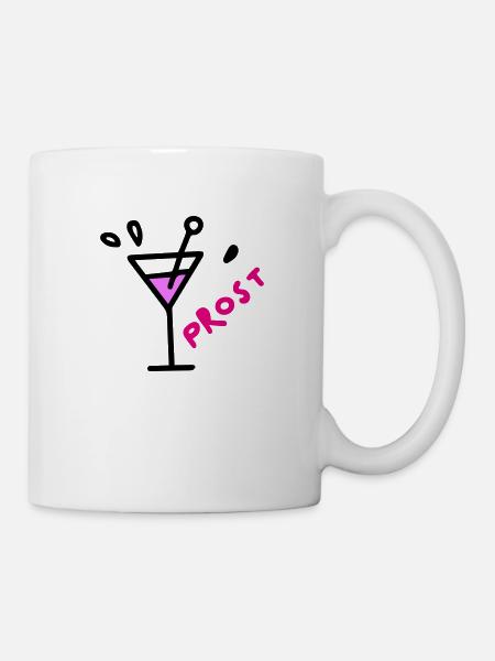 prost - Tasse - Weiß