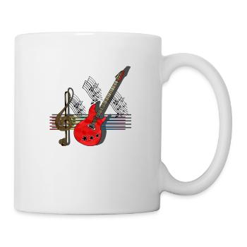 Gitarre - Tasse - Weiß - Rechts