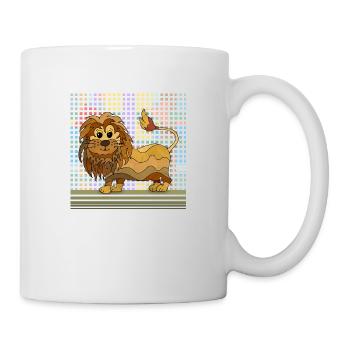 Lion - Mug blanc - blanc - Droite