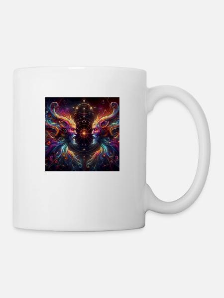 Wassermann Sternzeichen Zwillinge Dystopisch - Tasse - Weiß
