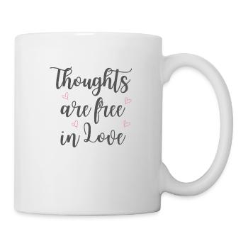 Thoughts are free in Love - Mug - white - Right