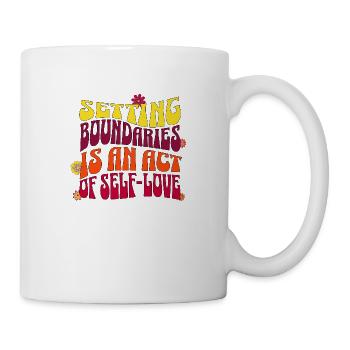 self love affirmation - Mug - white - Right