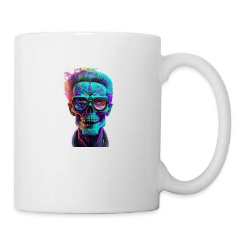 colorful skull - Mug - white - Right
