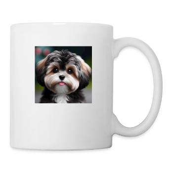 Bolonka Zwetna dunkel süß - Tasse - Weiß - Rechts