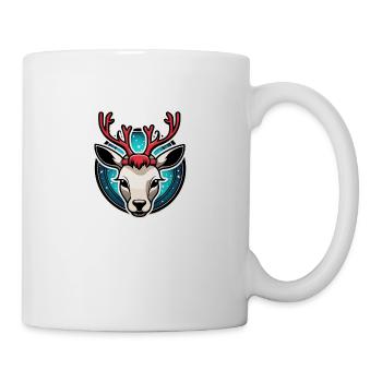 Reindeer Christmas Illustration - Mug - white - Right