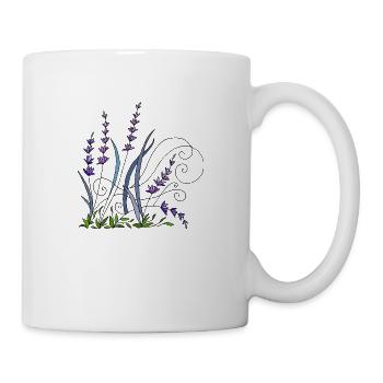 Lavendel - Tasse - Weiß - Rechts
