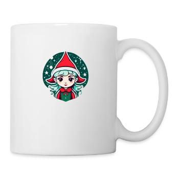 Elf Christmas Illustration - Mug - white - Right