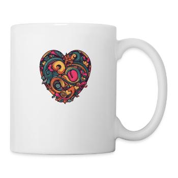Herz Liebe - Tasse - Weiß - Rechts