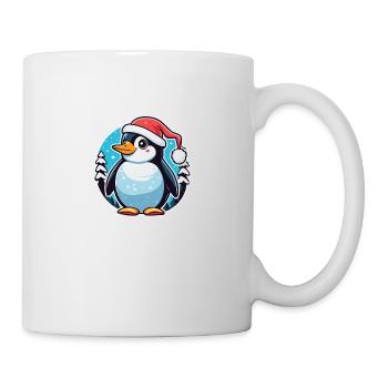 Penguin Christmas Illustration - Mug - white - Right