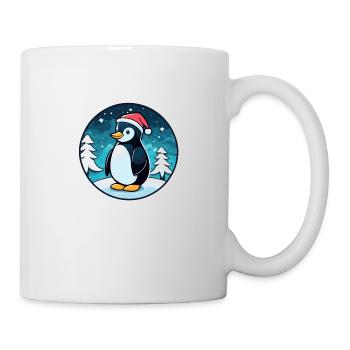 Penguin Christmas Illustration - Mug - white - Right