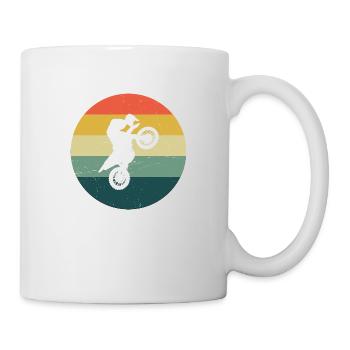 Men's Freestyle Motocross Dirt Biker Dirt Bike - Mug - white - Right