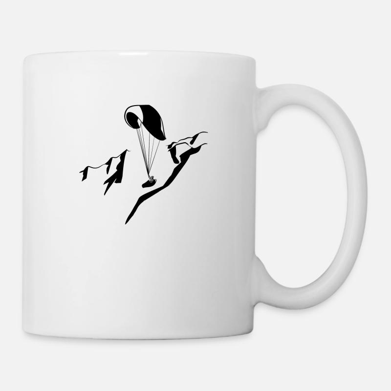 Gleitschirm - Tasse - Weiß