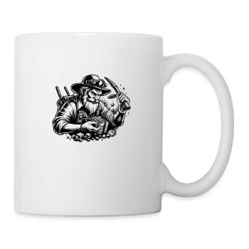 Cool bearded man - Mug - white - Right