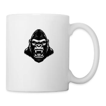 Gorille en colère - Mug blanc - blanc - Droite
