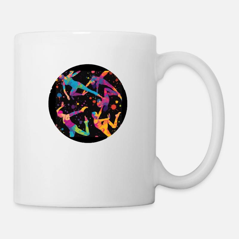 Tänzerin, tanzen, illustration, Tänzer, Graffiti - Tasse - Weiß