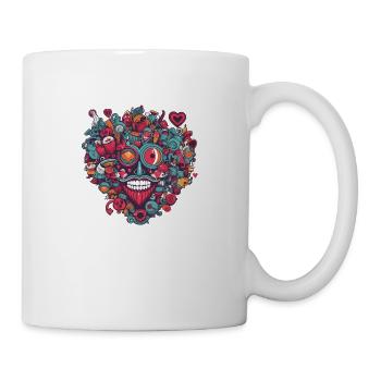 Herz Liebe - Tasse - Weiß - Rechts