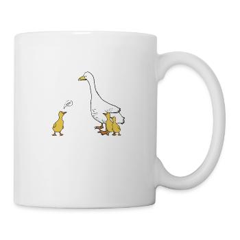 Gänse Nöööö - Tasse - Weiß - Rechts