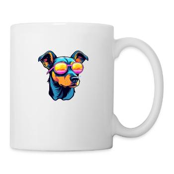 Doberman Dog Drawing - Mug - white - Right