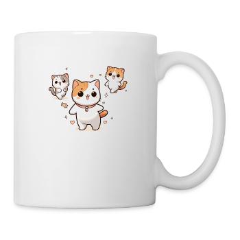 Dancing Cartoon Cats : Happy Dance Party - Mug blanc - blanc - Droite